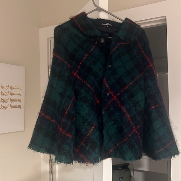 tricot comme des garcons button up cape - Picture 4 of 7